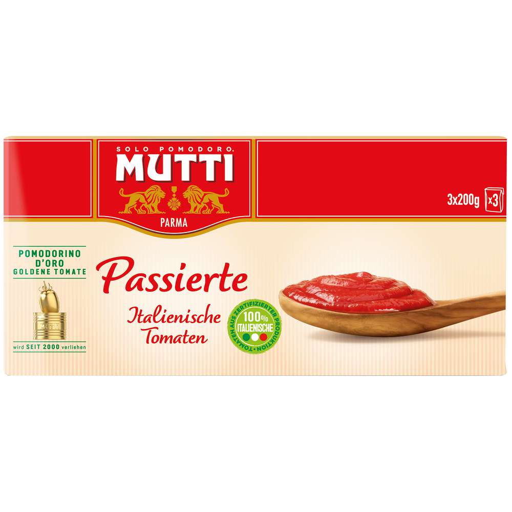 Produktabbildung Mutti Passierte Tomaten 3 x 200 g