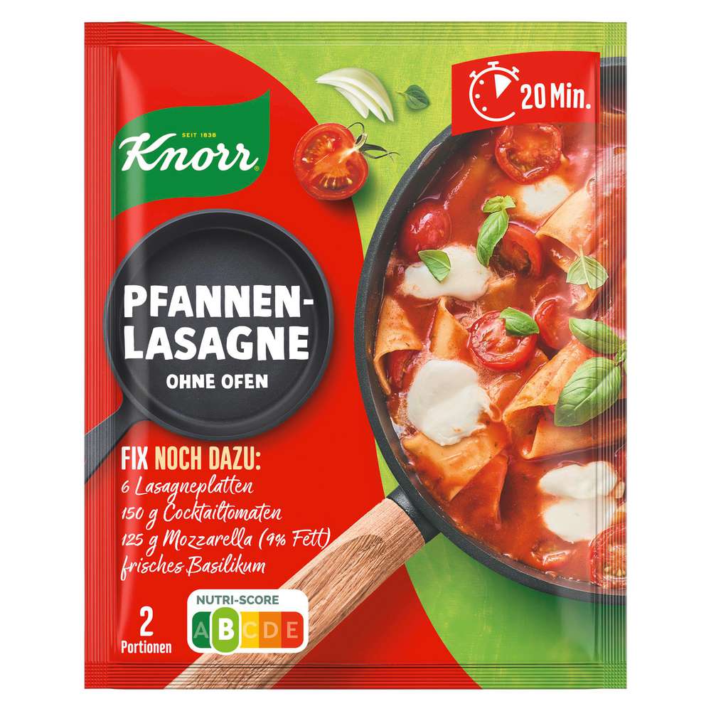 Produktabbildung Knorr Fix Würzmischung, Pfannen Lasagne