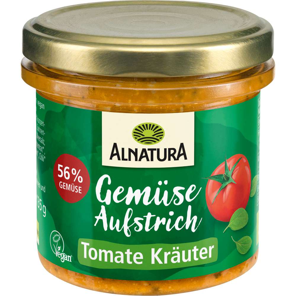 Produktabbildung Alnatura Bio Aufstrich, Tomate-Kräuter