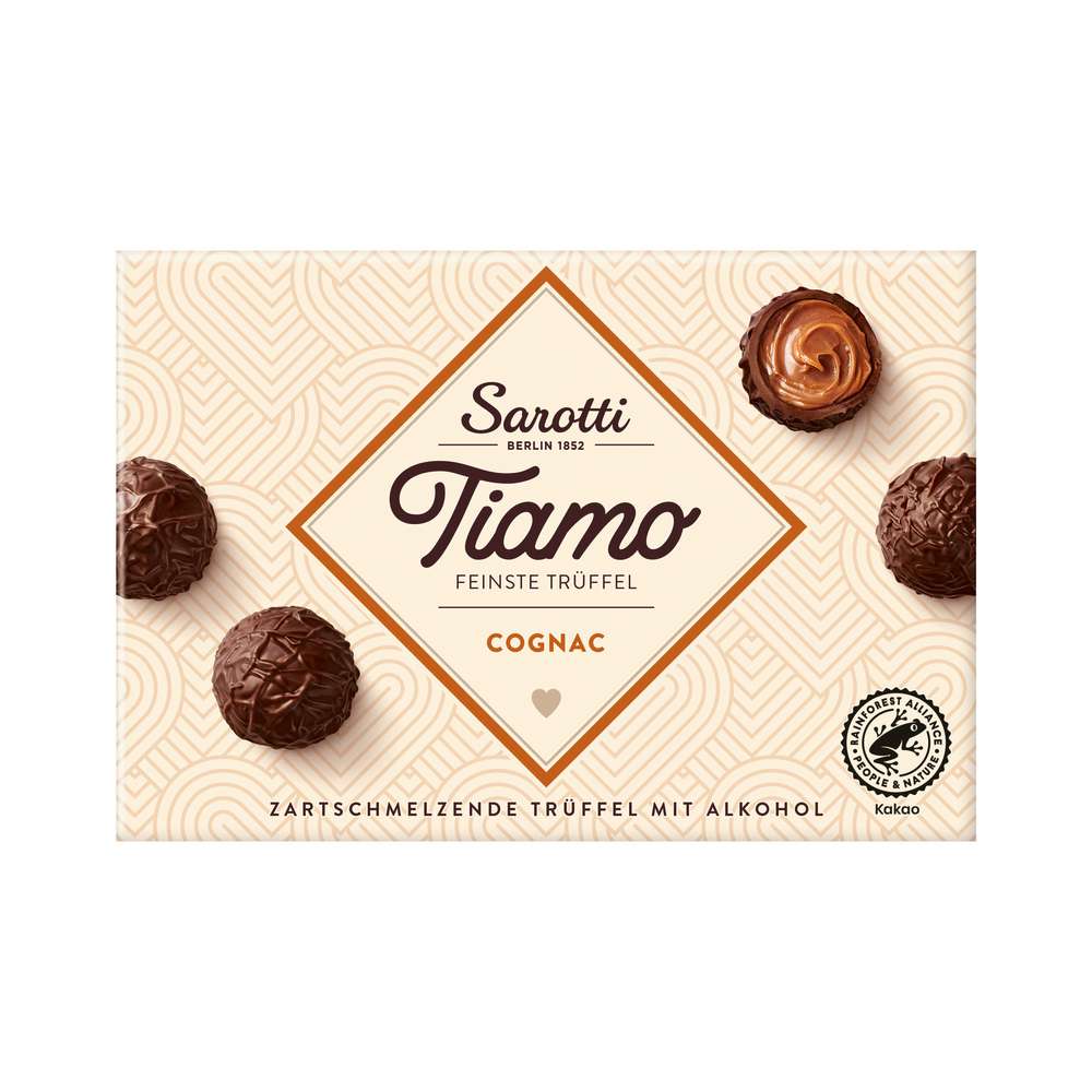 Produktabbildung Sarotti Tiamo feinste Trüffel, Cognac/Sahne