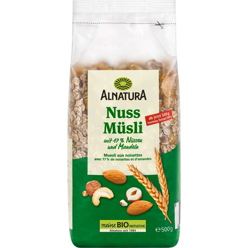 Produktabbildung Alnatura Bio Müsli, Nuss