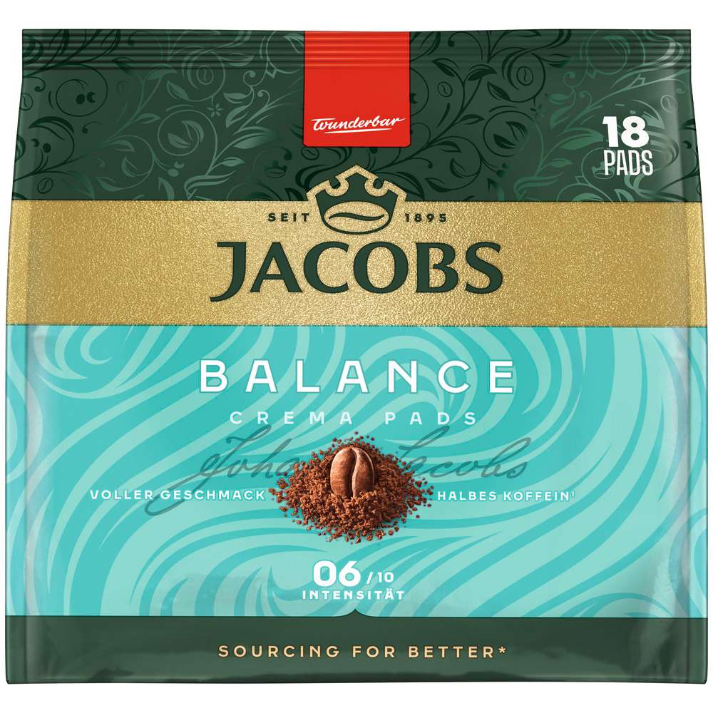 Produktabbildung Jacobs Kaffeepads Crema Balance