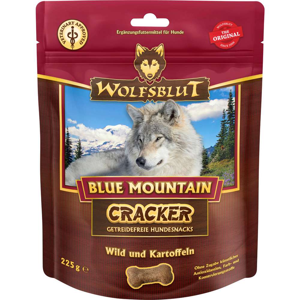 Produktabbildung Wolfsblut Hunde-Snack Cracker, Wild & Kartoffel