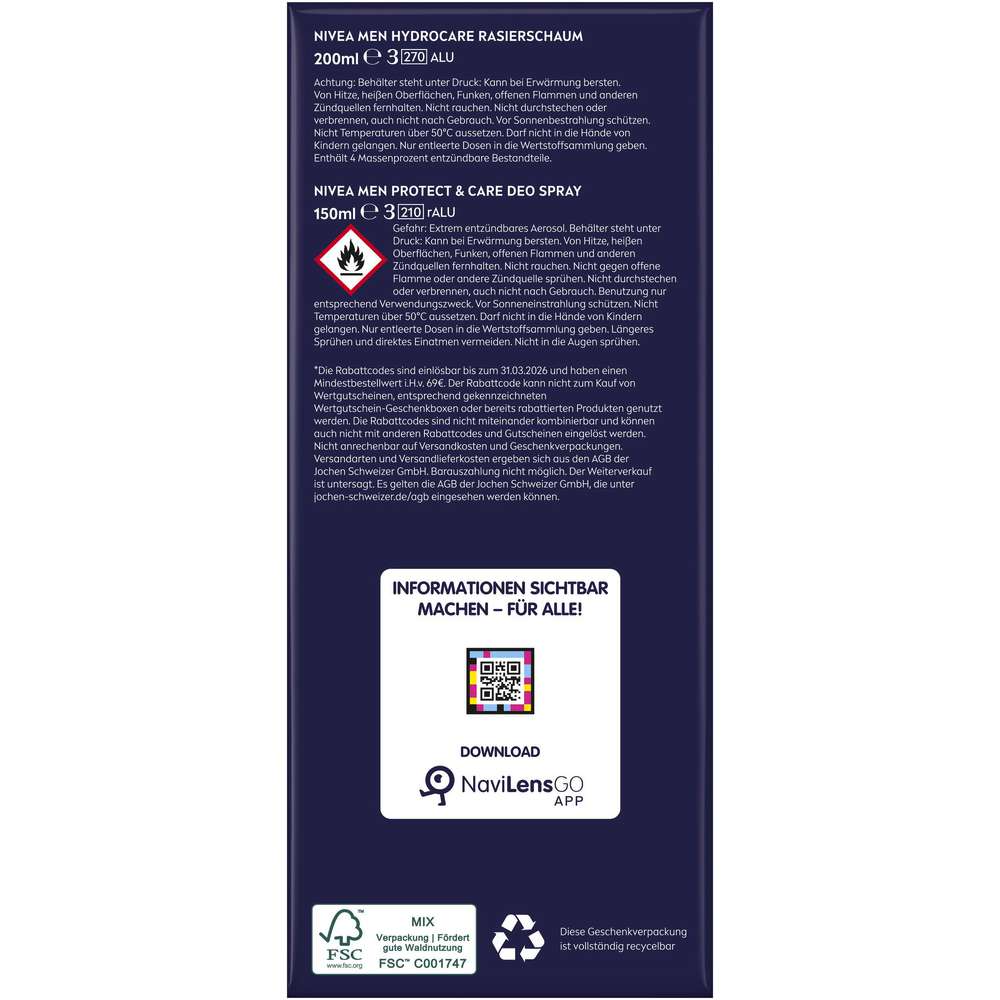Produktabbildung Nivea Geschenk-Set Men