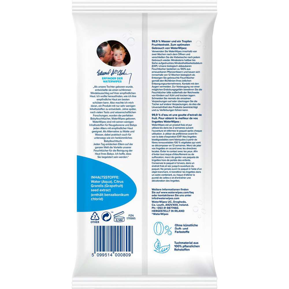 Produktabbildung WaterWipes Feuchttücher