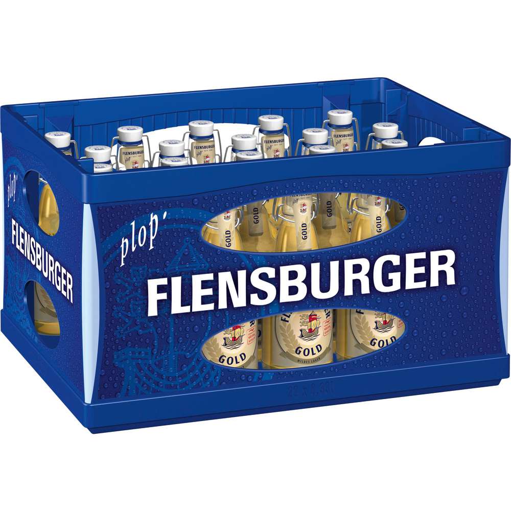 Produktabbildung Flensburger Gold Bier 4,8% (20x 0,330 Liter)