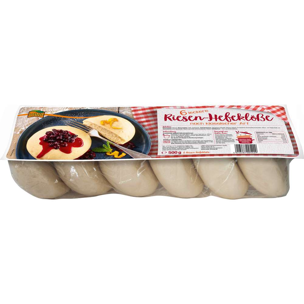 Produktabbildung Lawa Riesen Hefeklöße