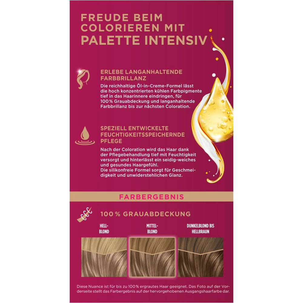Produktabbildung Poly Palette Intensiv Creme Coloration, 8-11 Kühles Naturblond