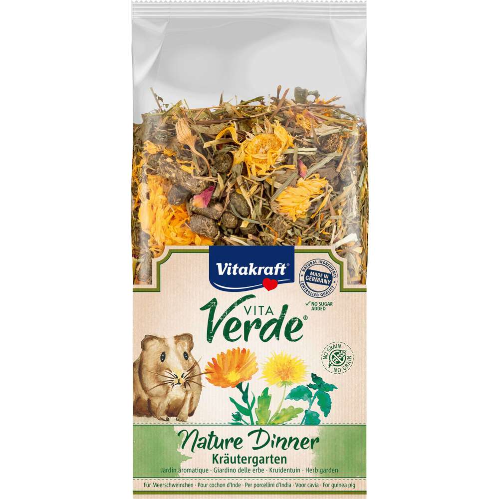 Produktabbildung Vitakraft Meerschweinchenfutter Vita Verde, Nature Dinner Kräutergarten