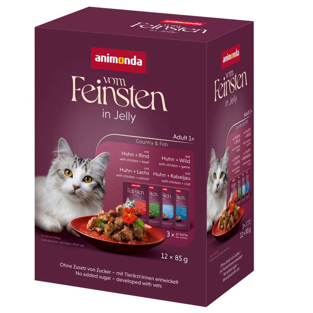 Produktabbildung animonda Katzen-Nassfutter Vom Feinsten Mixpack Gelee