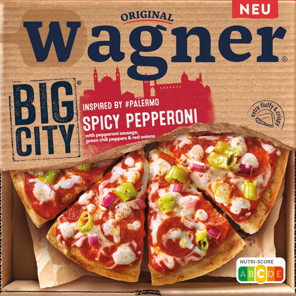 Produktabbildung Wagner Pizza Big City Spicy Pepperoni, tiefgekühlt