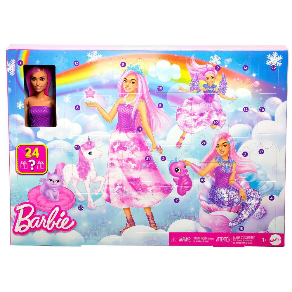 Produktabbildung Mattel Adventskalender Barbie Fantasy