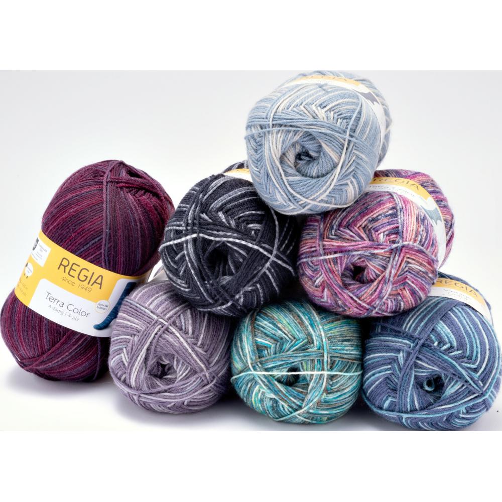 Produktabbildung keine Marke Regia 4fach color, je 100 g-Knäuel