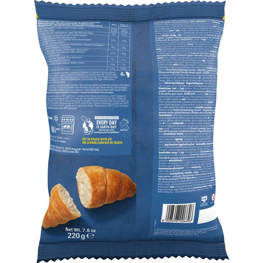 Produktabbildung Schär Croissants, glutenfrei, tiefgekühlt