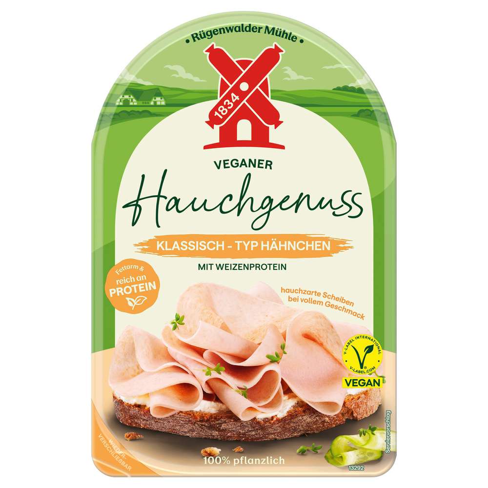 Produktabbildung Rügenwalder Mühle Veganer Hauchschnitt Klassisch-Typ Hähnchen