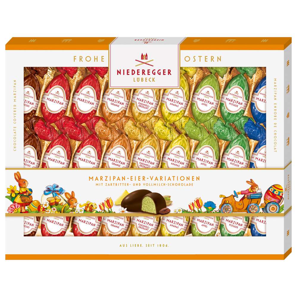 Produktabbildung Niederegger Pralinen Eier Marzipan Variationen