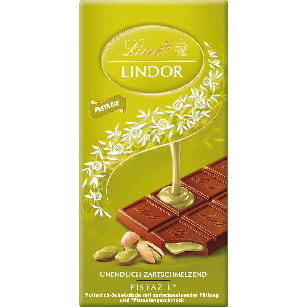Produktabbildung Lindt Lindor Tafelschokolade, Pistazie
