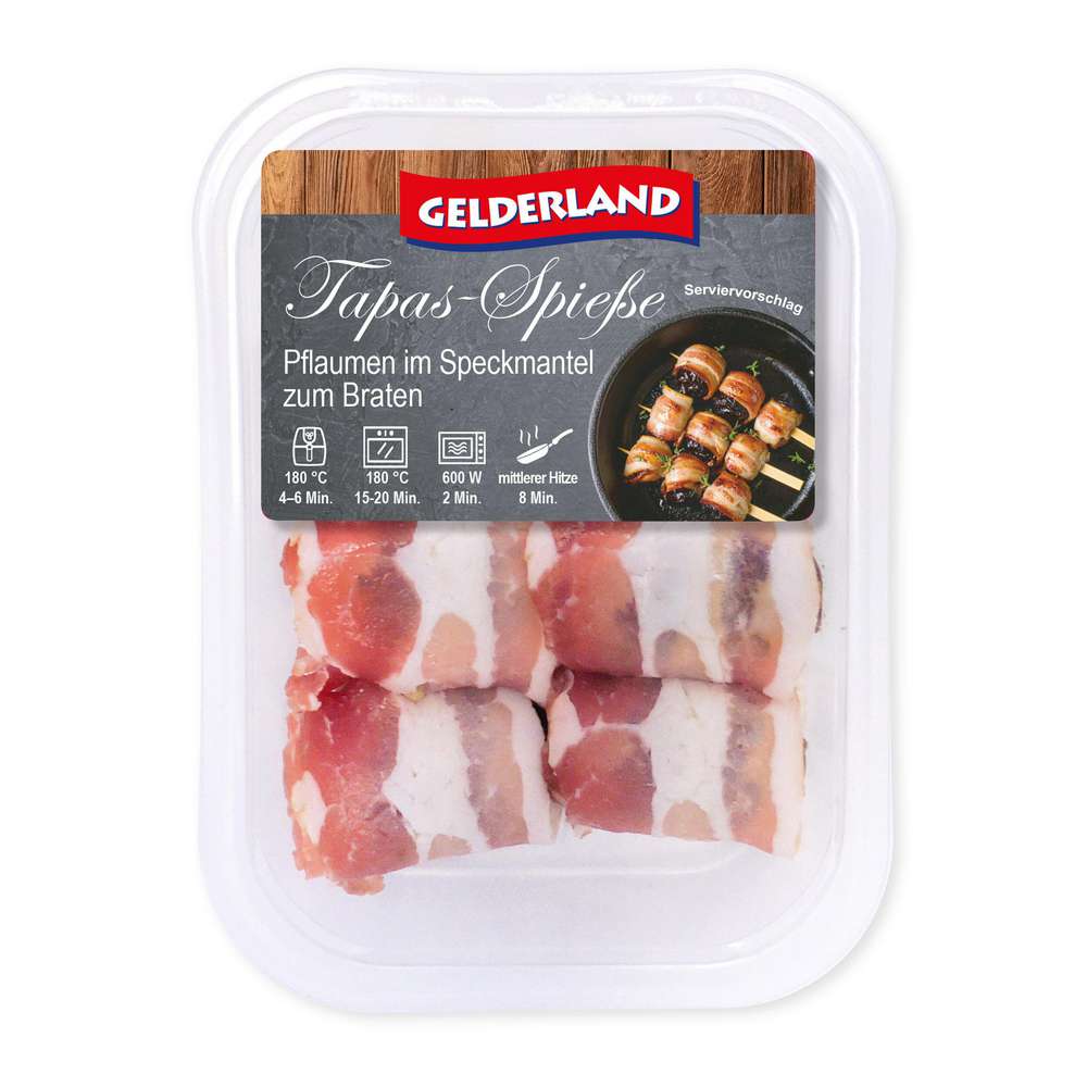 Produktabbildung Gelderland Tapas Spieße, Pflaumen Speckmantel