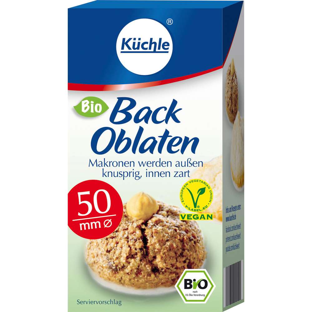 Produktabbildung Küchle Bio Back Oblaten rund, 50 mm