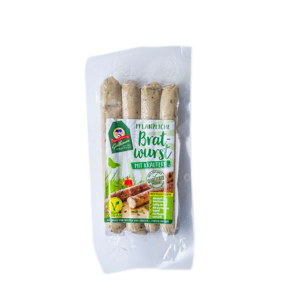 Produktabbildung Golßener Vegane Bratwurst Kräuter
