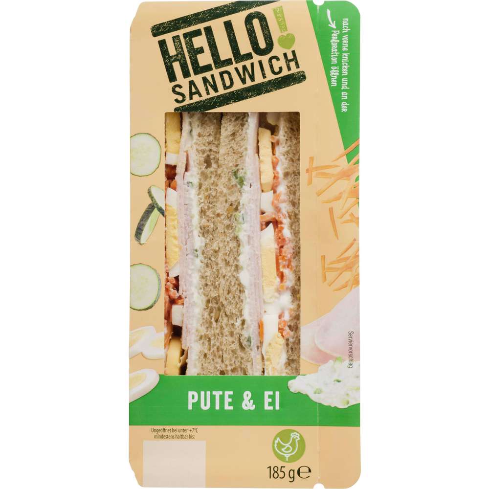 Produktabbildung Hello! Sandwich Pute+Ei