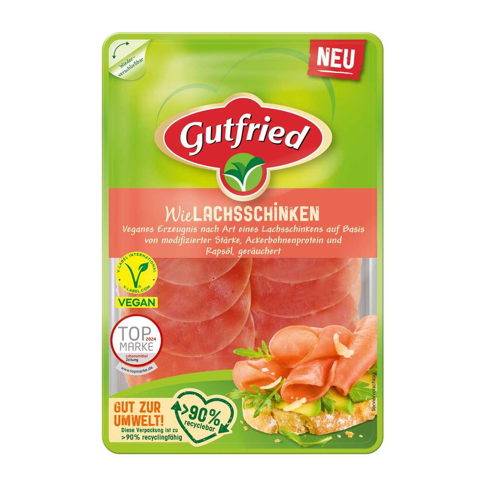 Produktabbildung Gutfried Lachsschinken Klassik, vegan
