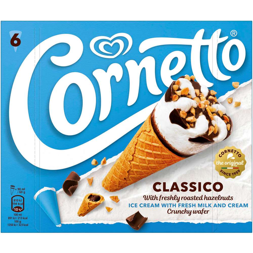 Produktabbildung Langnese Waffeleis, Cornetto Classico
