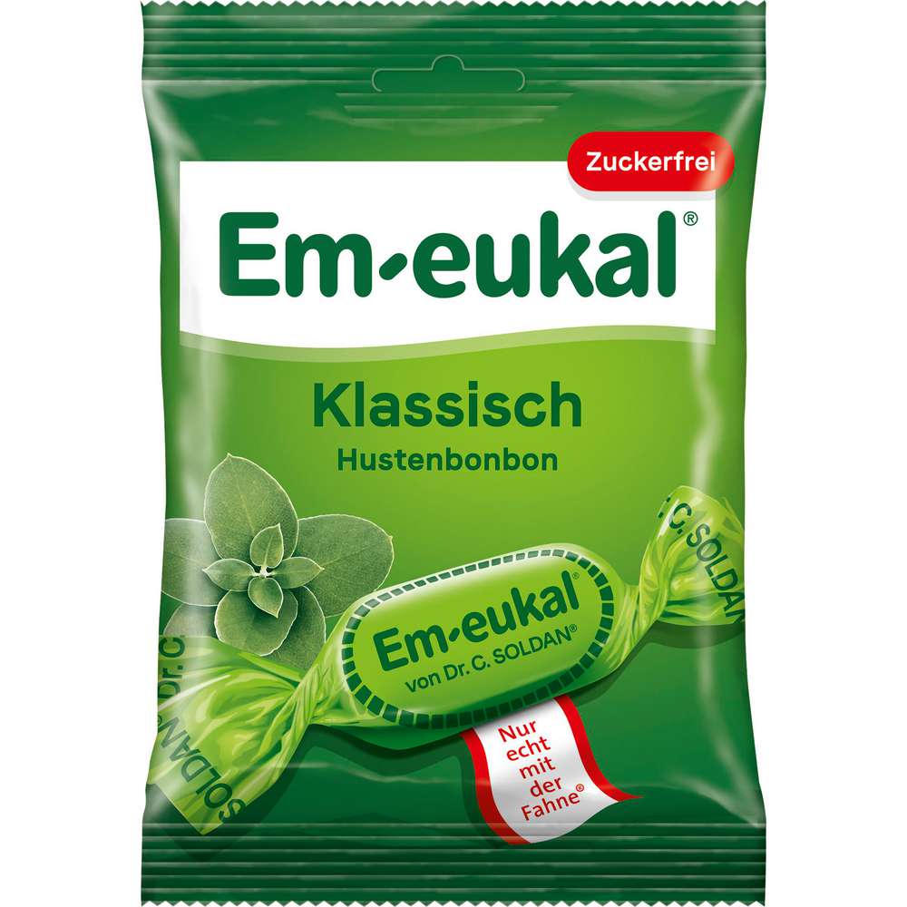 Produktabbildung Em-Eukal Hustenbonbons Klassisch, zuckerfrei