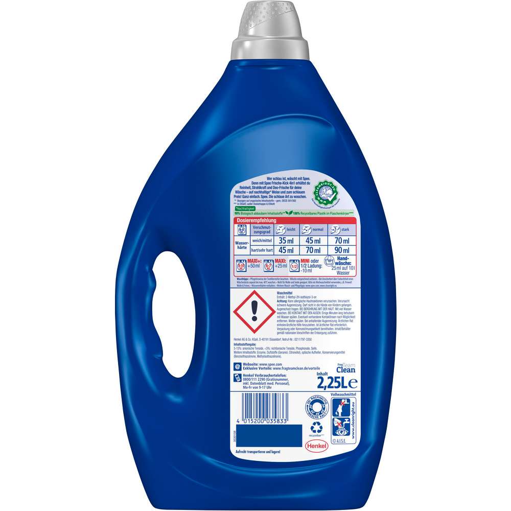 Produktabbildung Spee Universal-Waschmittel Gel, Frische Kick 4in1