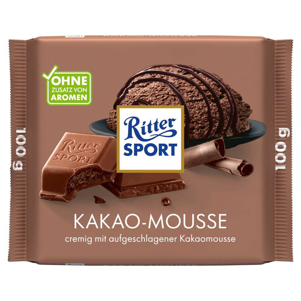 Produktabbildung Ritter Sport Tafelschokolade, Kakao Mousse
