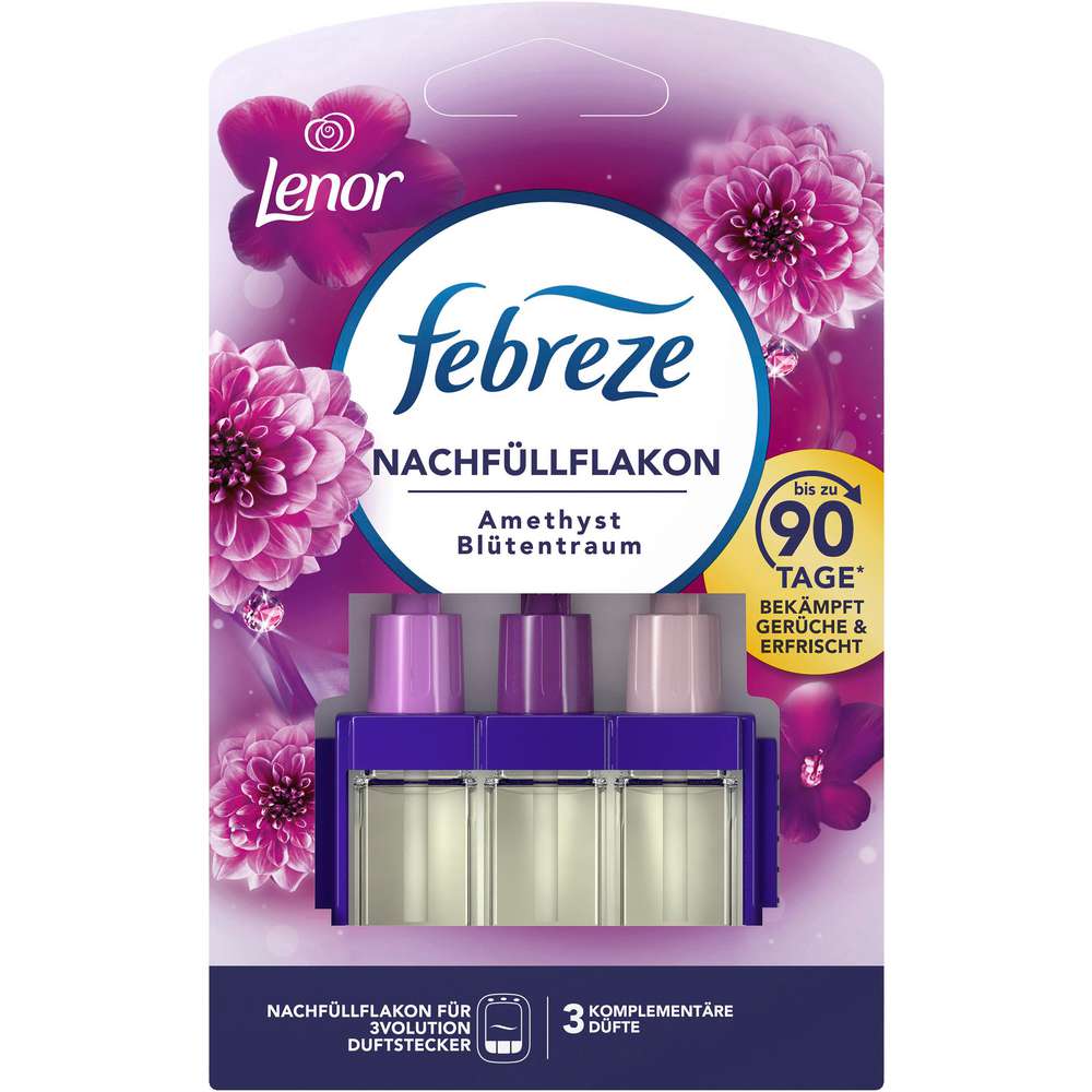 Produktabbildung Febreze Duftstecker 3 Volution, Nachfüllpack, Amethyst Blütentraum
