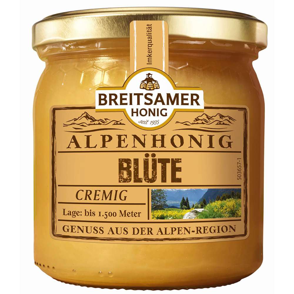 Produktabbildung Breitsamer Alpenhonig Blüte, Cremig