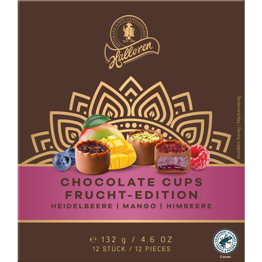 Produktabbildung Halloren Chocolate Cups Frucht Edition