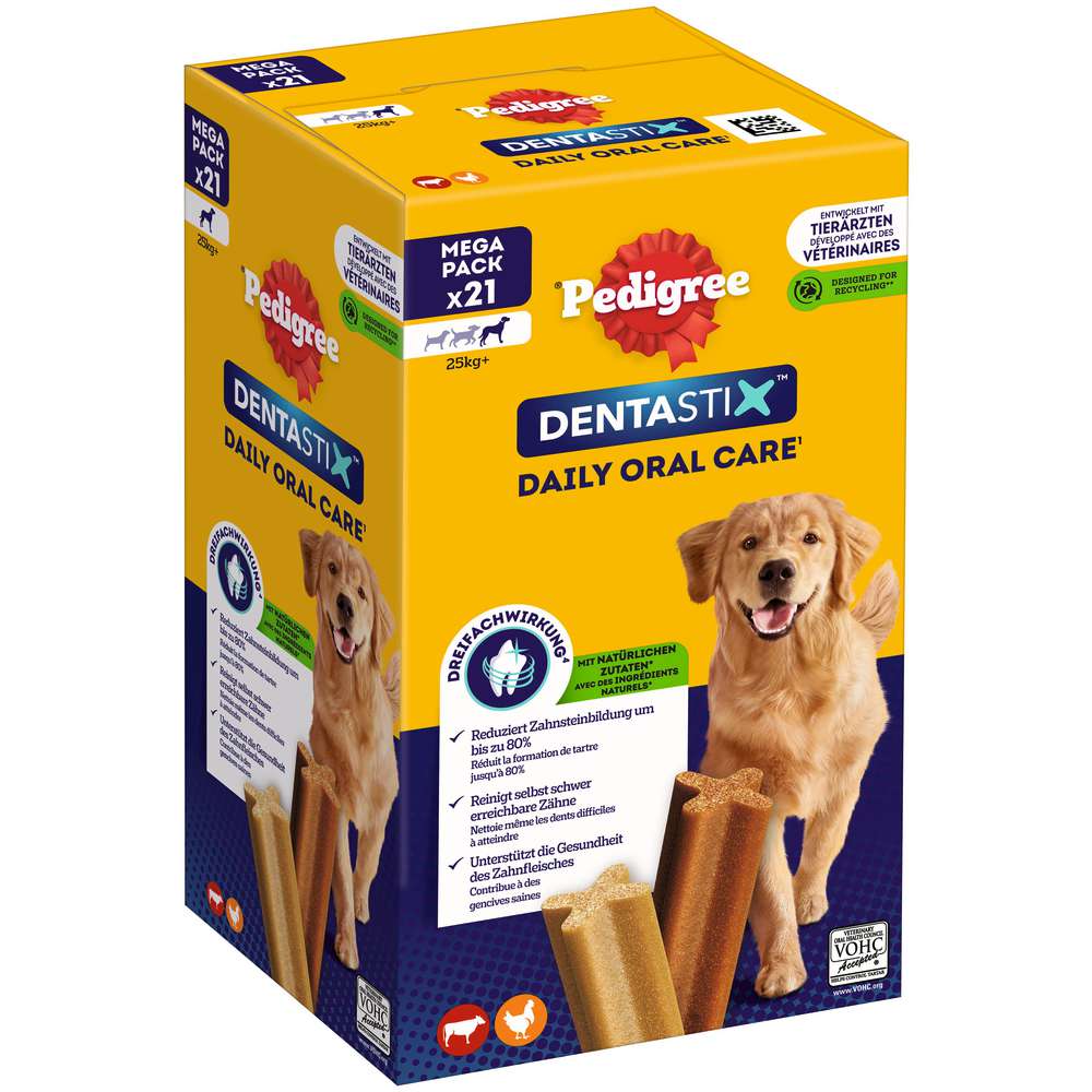 Produktabbildung Pedigree Hunde-Snack, Dentastix Kaustangen, groß