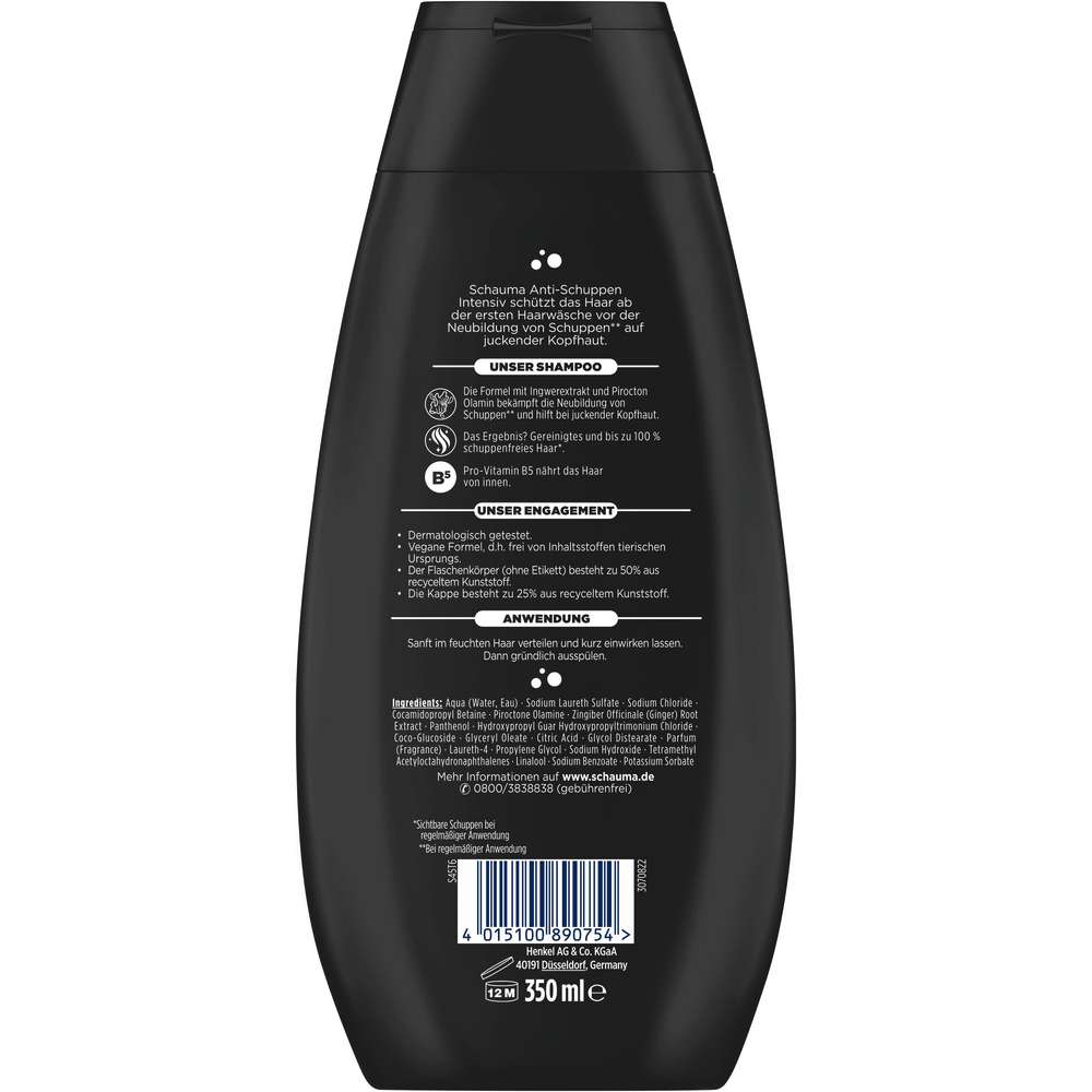 Produktabbildung Schauma Shampoo, XTRA Anti-Schuppen Intensiv