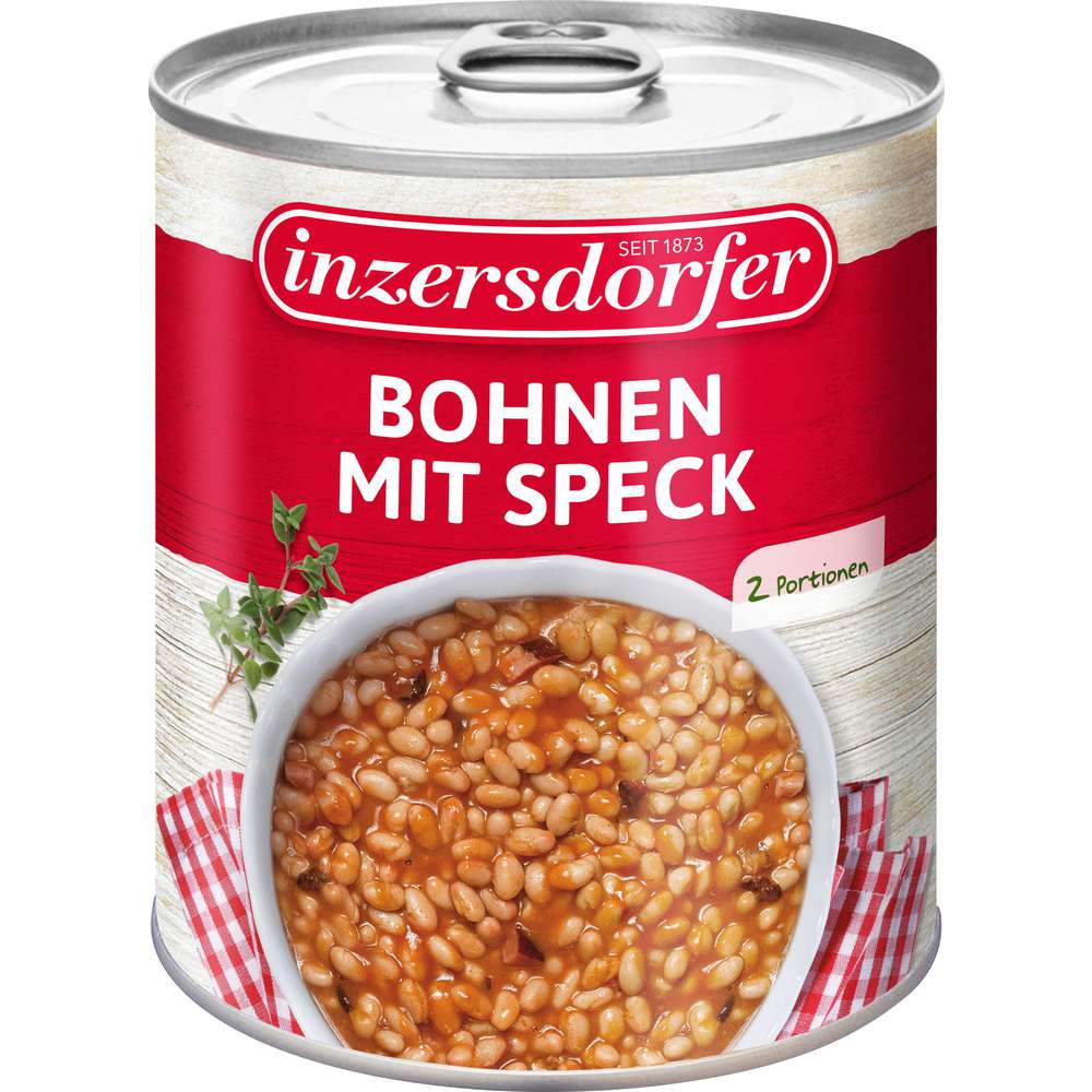 Produktabbildung Inzersdorfer Bohnen, mit Speck