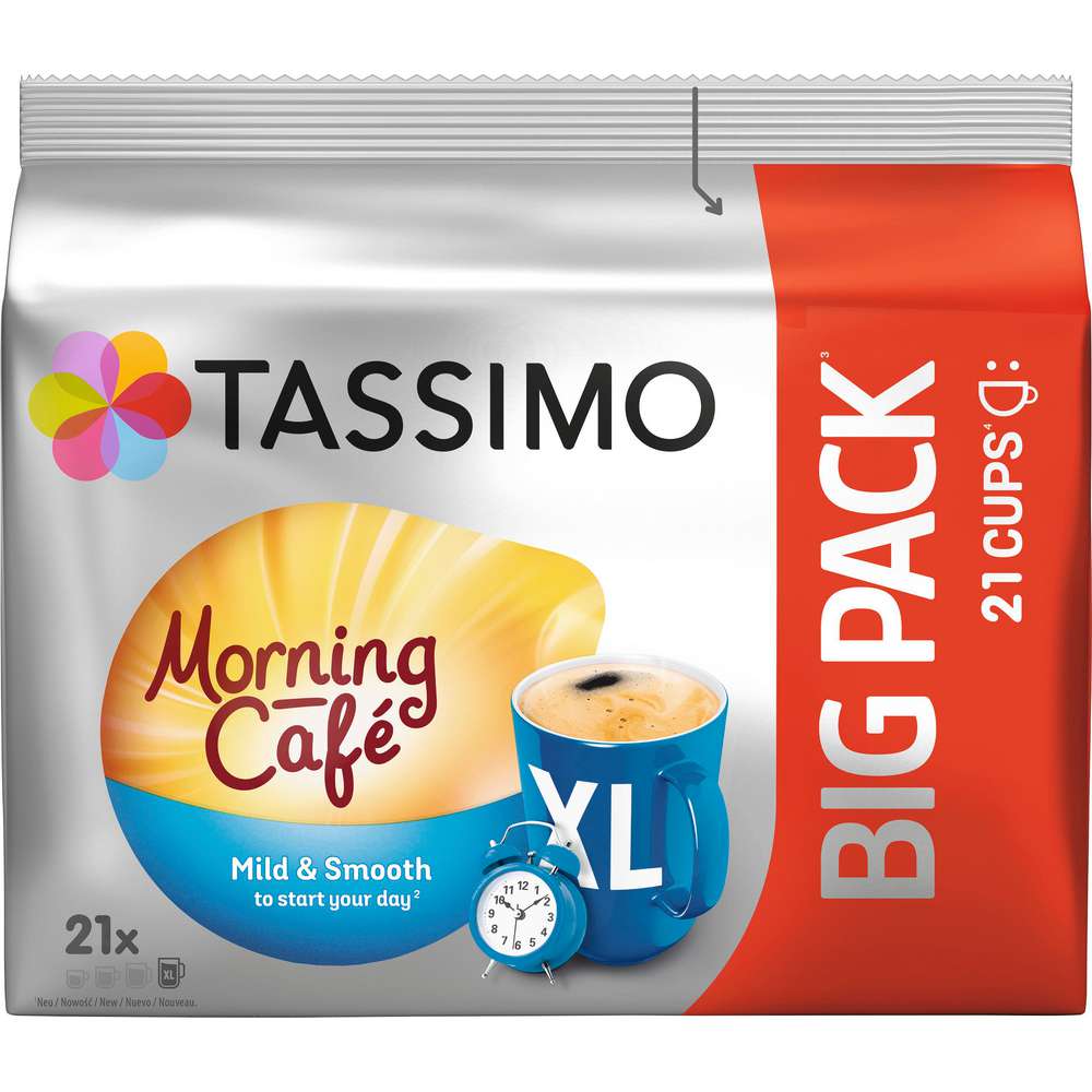 Produktabbildung Tassimo Kaffeepads XL Morning café, Bigpack
