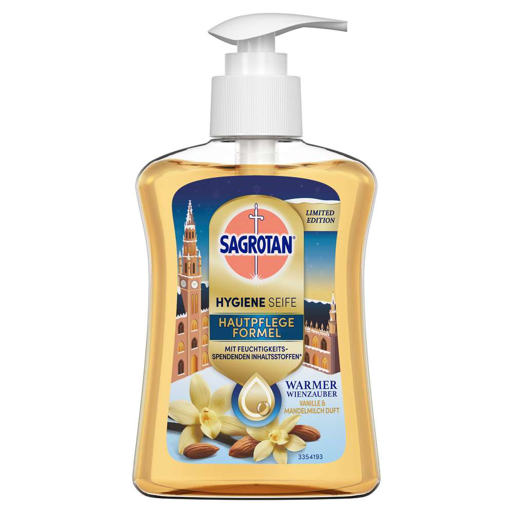 Produktabbildung Sagrotan Handseife Warmer Wienzauber, Vanille & Mandelmilch