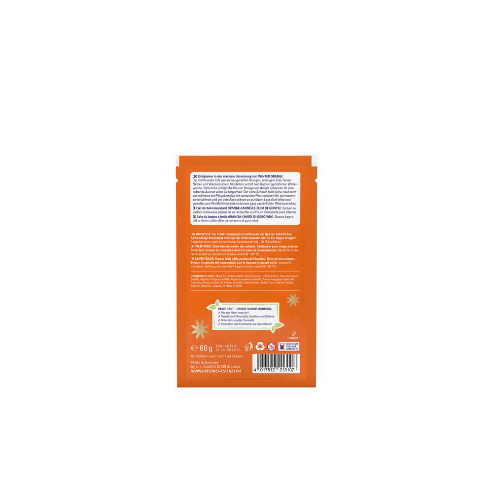 Produktabbildung Dresdner Essenz Badeschaum Winterorange