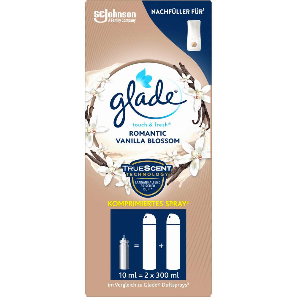 Produktabbildung Glade Lufterfrischer Touch & Fresh Nachfüller, Romantic Vanilla Blossom