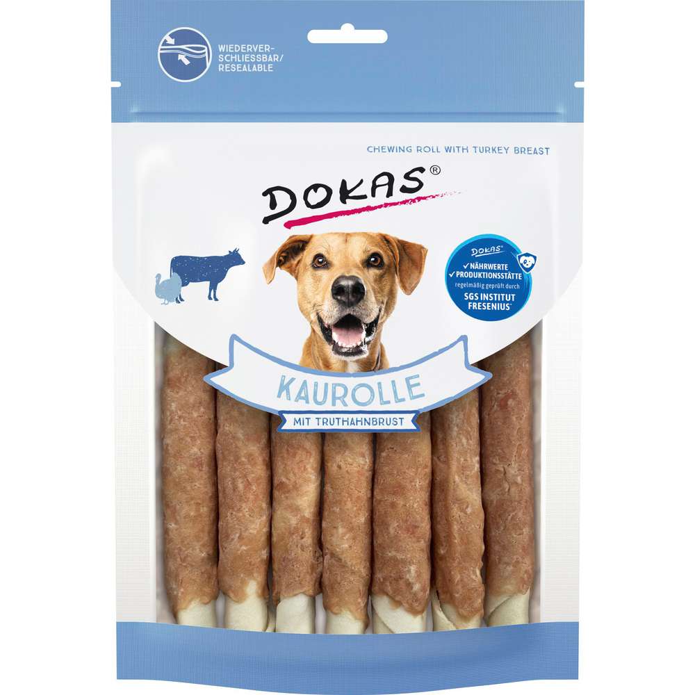 Produktabbildung Dokas Hunde-Snack, Kaurolle, Truthahn