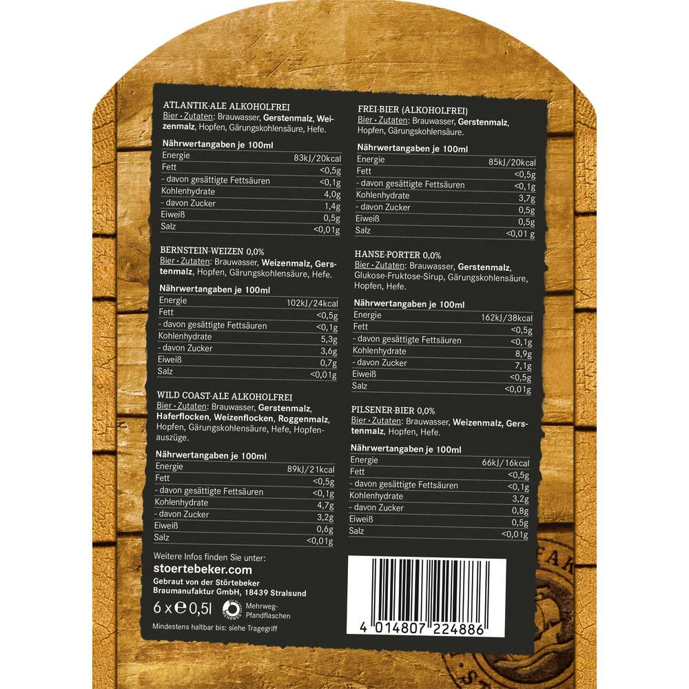 Produktabbildung Störtebeker Bier Schatzkiste Alkoholfrei