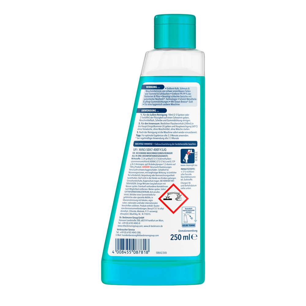 Produktabbildung Dr. Beckmann Waschmaschinenpflege