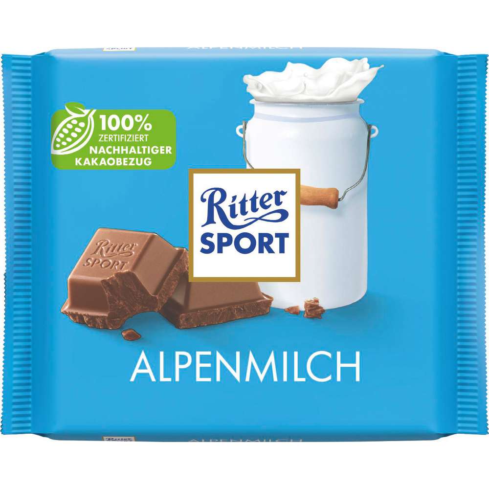 Produktabbildung Ritter Sport Tafelschokolade, Alpenmilch