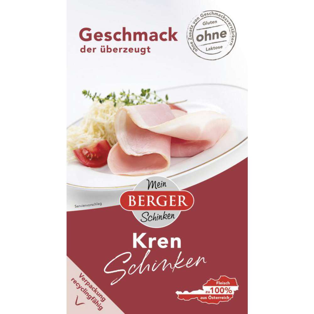 Produktabbildung Berger Kren-Schinken Aufschnitt