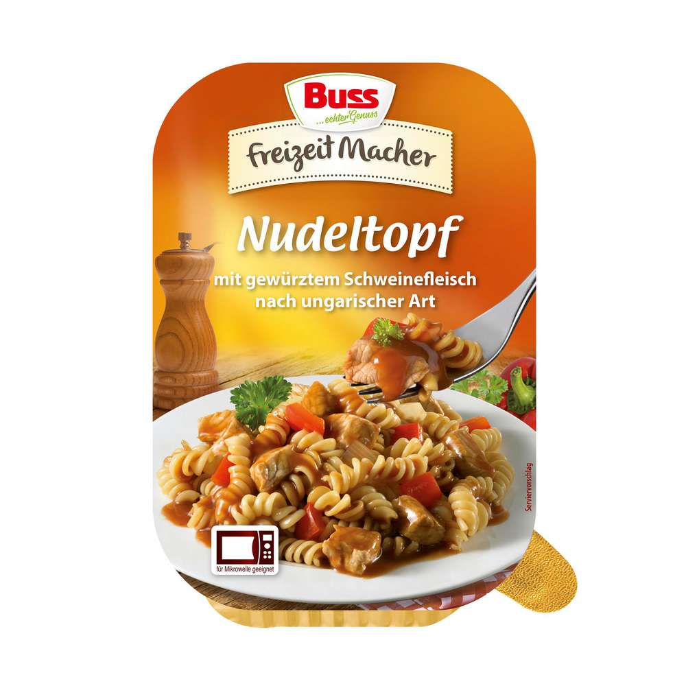 Produktabbildung Buss Schweinegulasch, mit Nudeln