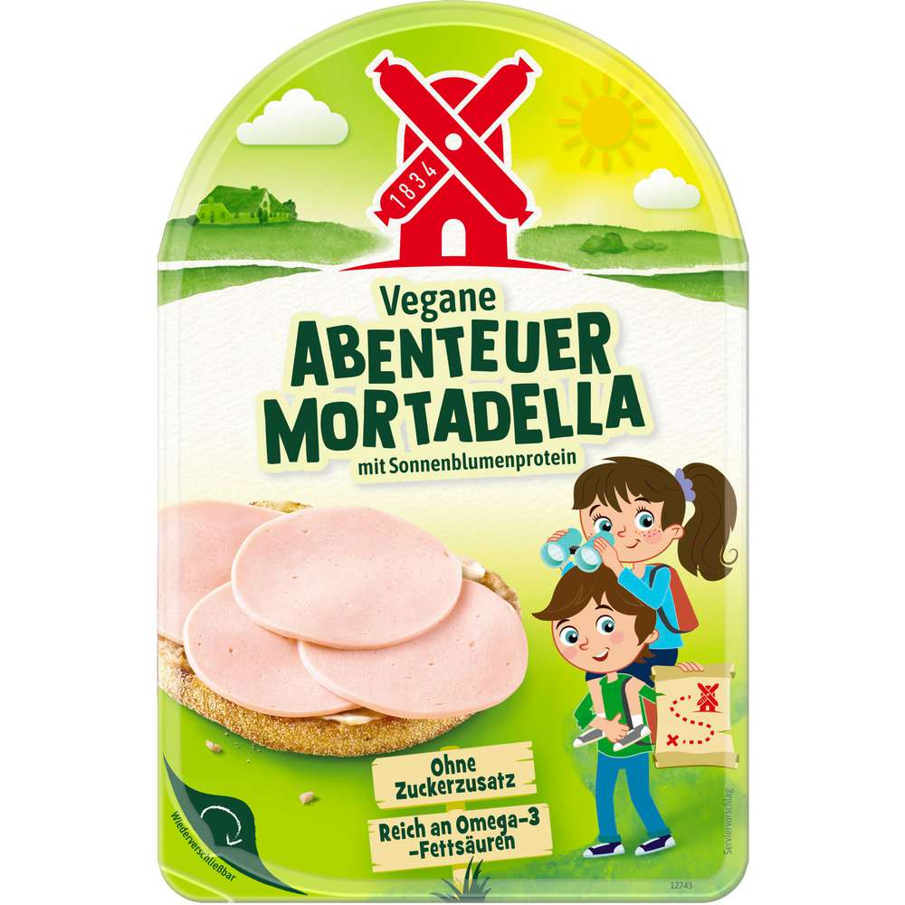 Produktabbildung Rügenwalder Mühle Veganer Abenteuer Mortadella