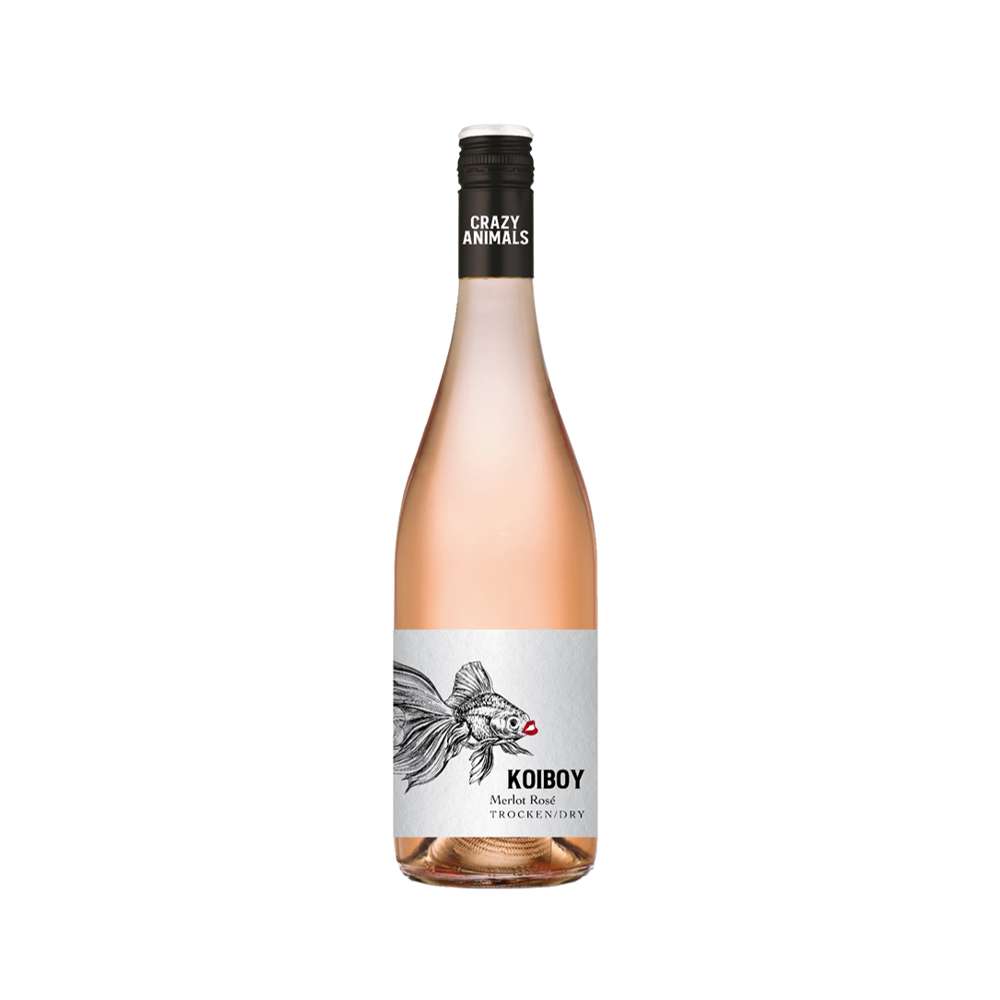 Produktabbildung Weinkellerei Hechtsheim Crazy Animals Koiboy Merlot Rosé 12%