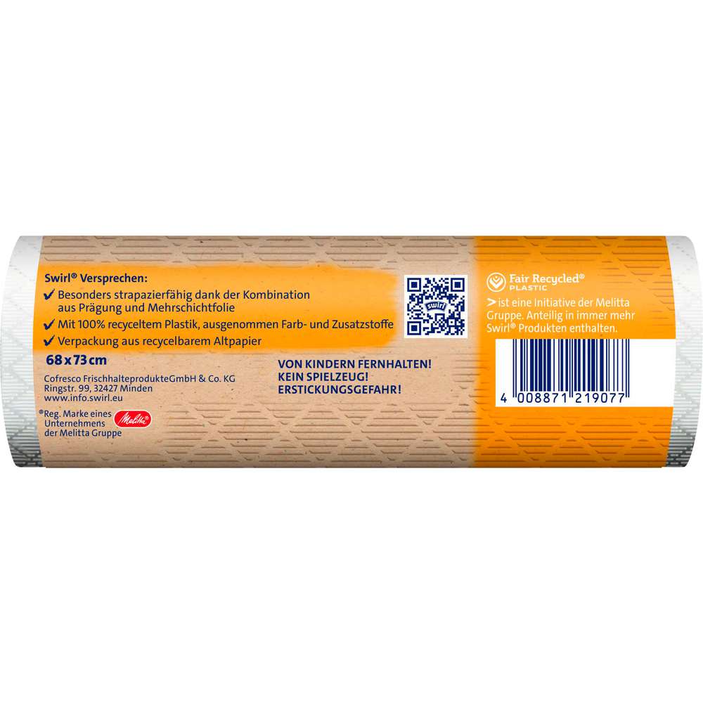 Produktabbildung Swirl Müllbeutel mit Zugband 60l