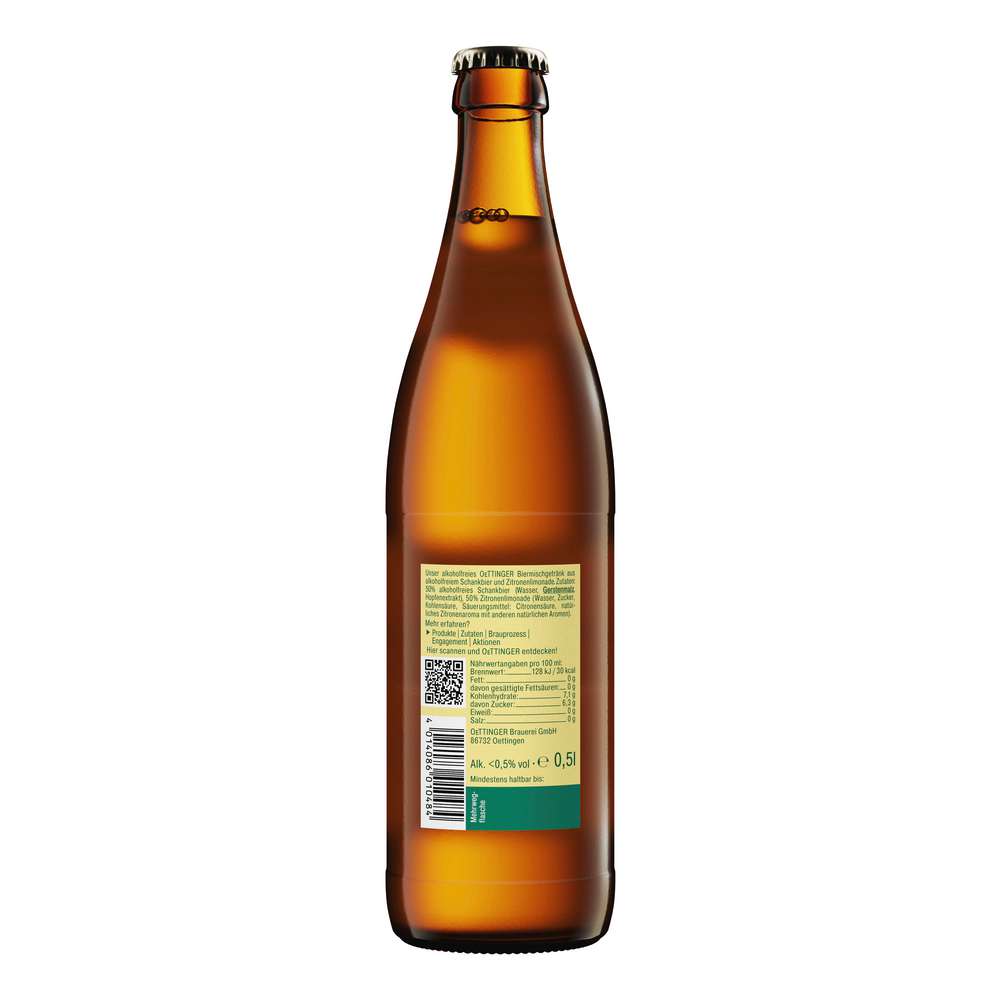 Produktabbildung Oettinger Radler, alkoholfrei